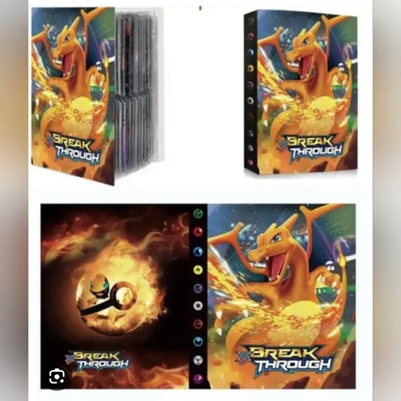 Charizard Pokemon Cards Album + 120 Cards 🔥 Holds Upto 240 Cards 🔥 - Picture 2 of 14